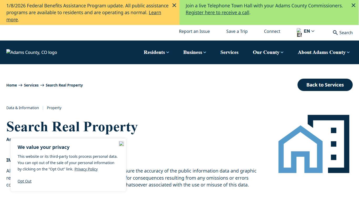 Search Real Property | Adams County, CO